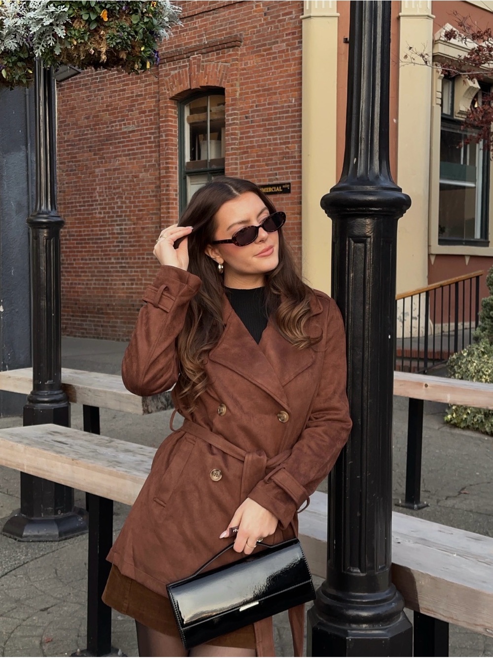 Brown Corduroy mini skirt